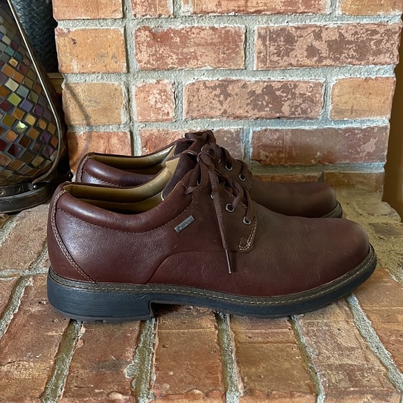 Unstructured by Clarks Brown Leather Oxford Shoes - Picture 2 of 10